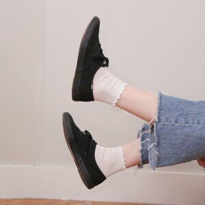 Women's Keds Sneakers/ Black Keds/ Low Top Canvas Sneakers/ Size 8.5